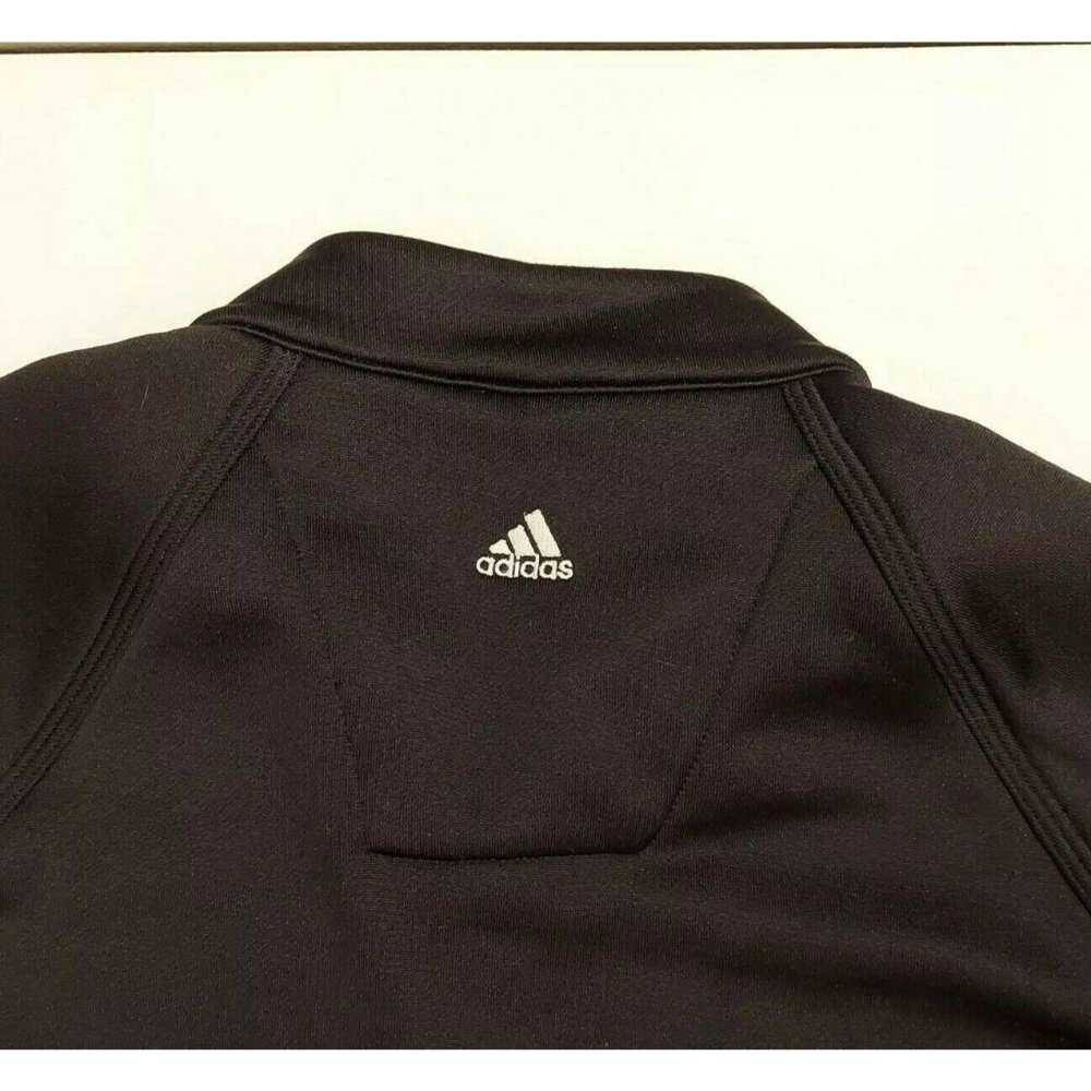 ADIDAS Climawarm Womens Med Black 1/4 Zip Shirt - Picture 6 of 8